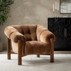 Sansa Accent Chair - Bronze in Bronze close-up - accent chair by Classic Home - Whats New Furniture Portland OR