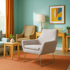 Wide Armed Arm Chair - Whats New Furniture - Portland, Oregon