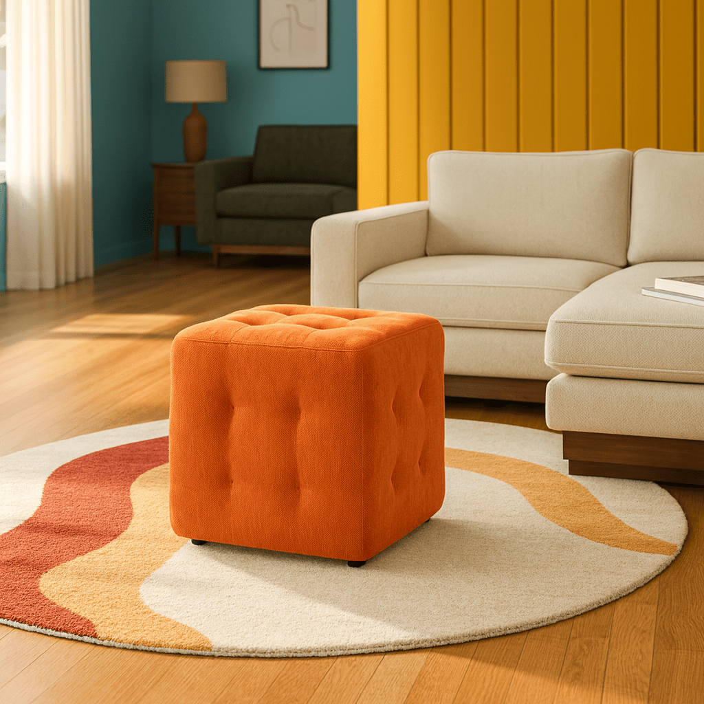Kerby Cube Ottoman Stool - Whats New Furniture - Portland, Oregon