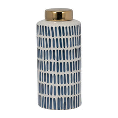 Ceramic Jar with Gold Lid detail view - What&