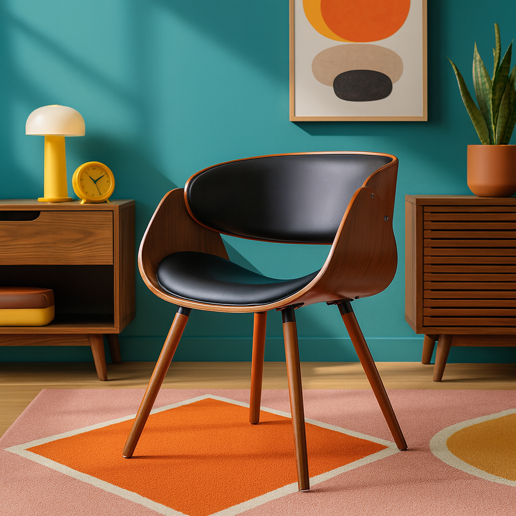 Scooped Arm Side Chair