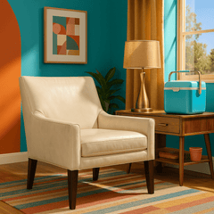 Leather Sitting Chair - Whats New Furniture - Portland, Oregon