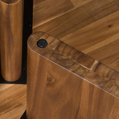 Petrilio Side Table in Hazelnut Brown