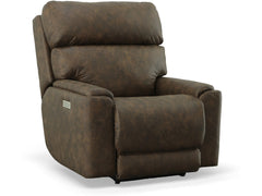 Stanton Rainier power recliner in Spectral Cappuccino fabric, Oregon-made, at What&