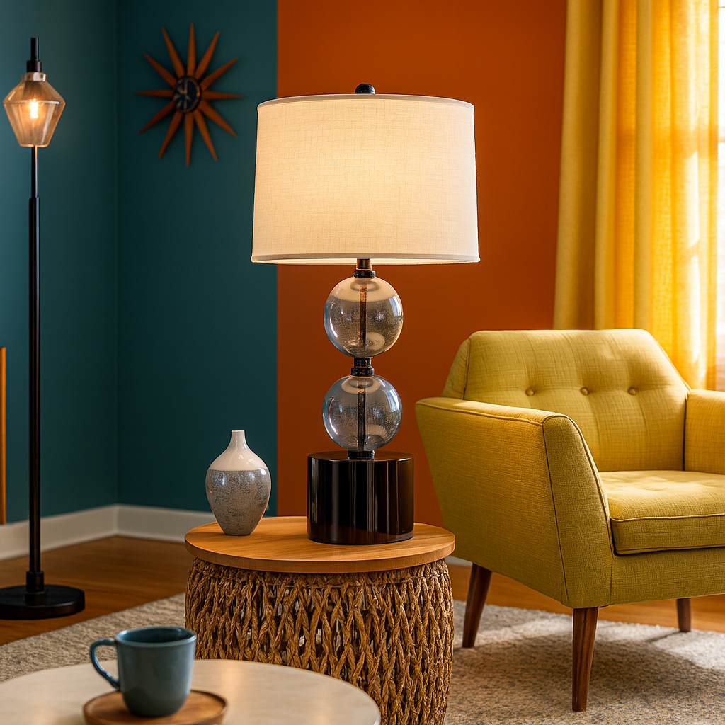 Glass Sphere Table Lamp
