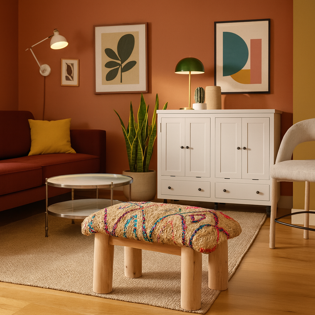 Woven Jute Stool