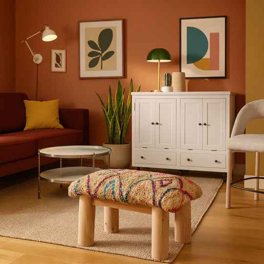 Woven Jute Stool