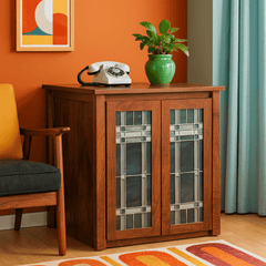 Set of Cabinets with Panel Insert - Whats New Furniture - Portland, Oregon
