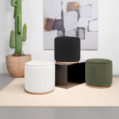 Zena Faux Sheepskin Ottoman - Whats New Furniture - Portland, Oregon