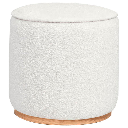 Zena Faux Sheepskin Ottoman
