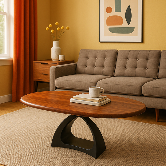 Woven Oval Coffee Table