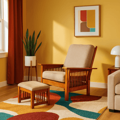 Craftsman style Chair w/ottoman - Whats New Furniture - Portland, Oregon