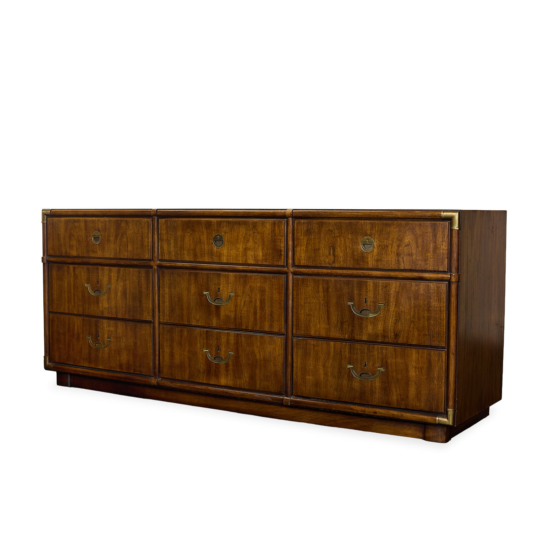 Vintage Mid-Century 9 Drawer Dresser