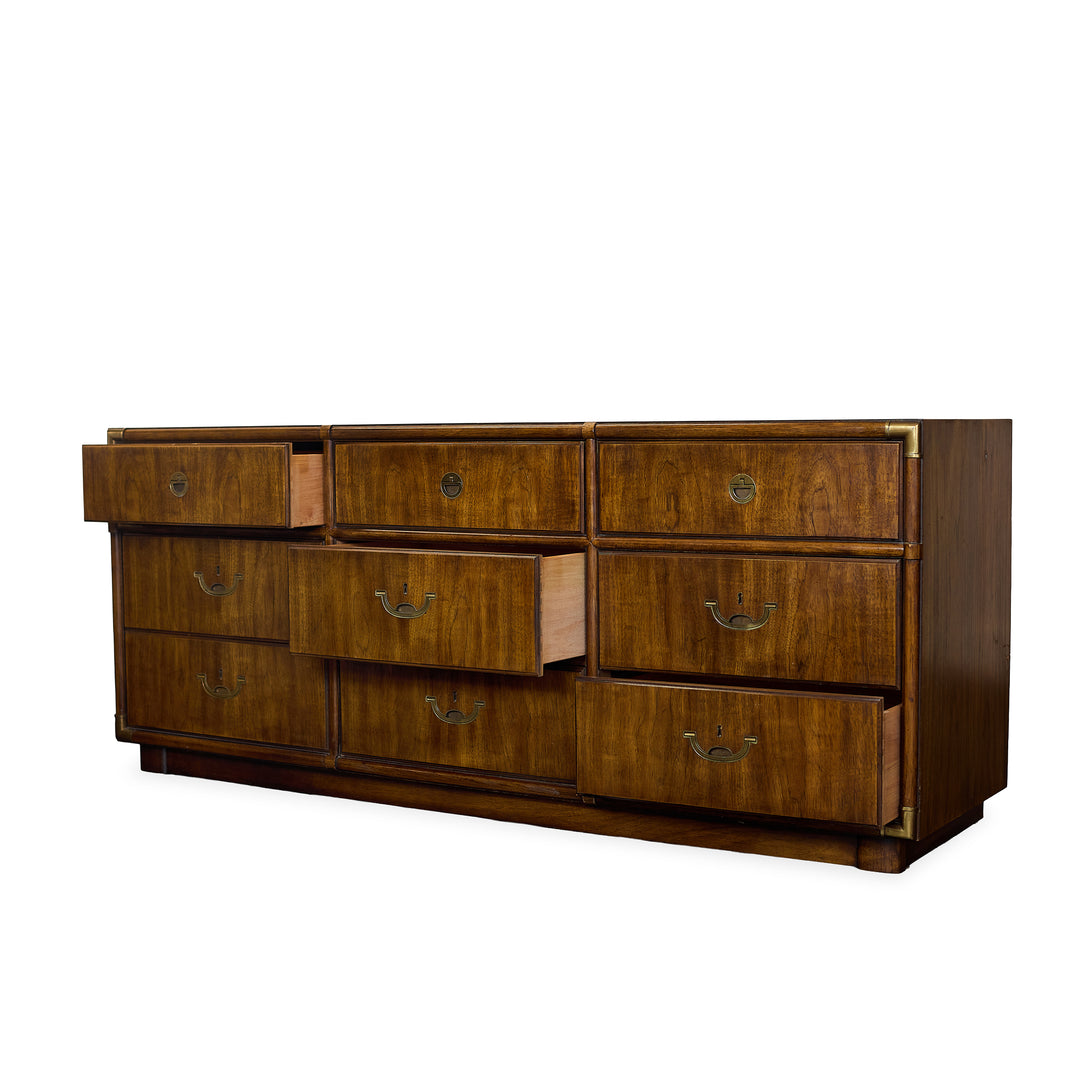 Vintage Mid-Century 9 Drawer Dresser