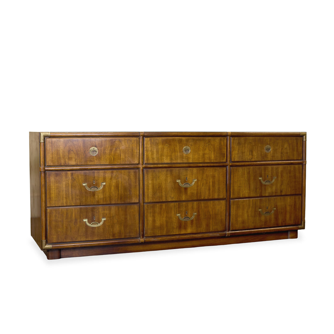 Vintage Mid-Century 9 Drawer Dresser