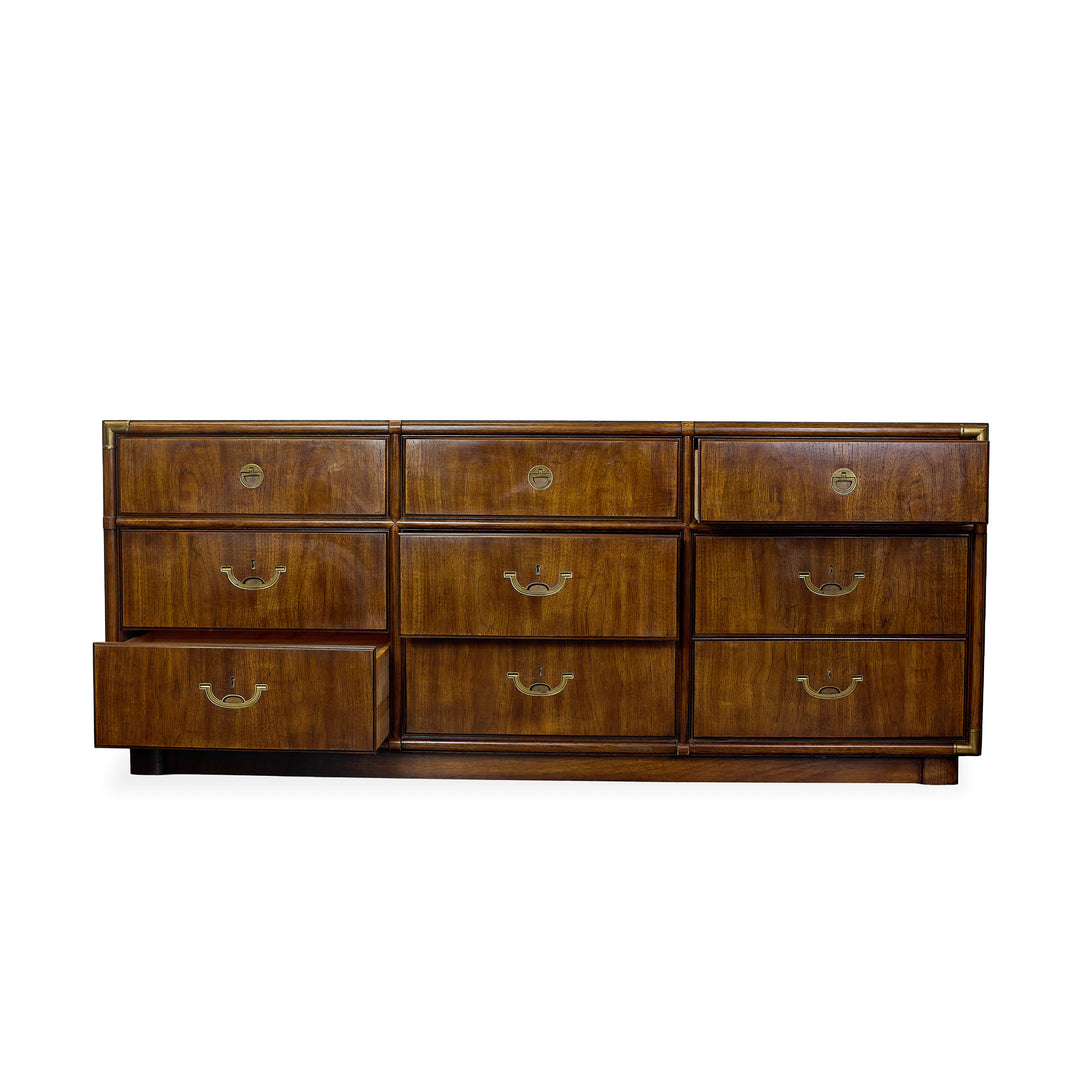 Vintage Mid-Century 9 Drawer Dresser