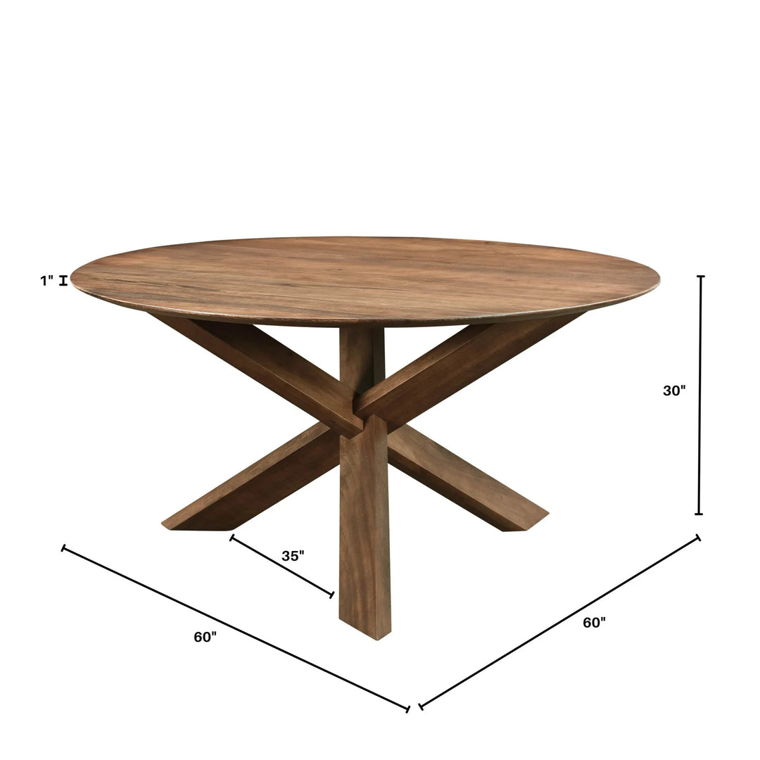 Arcadia Round 3 - Legged Dining Table - Whats New Furniture - Portland, Oregon