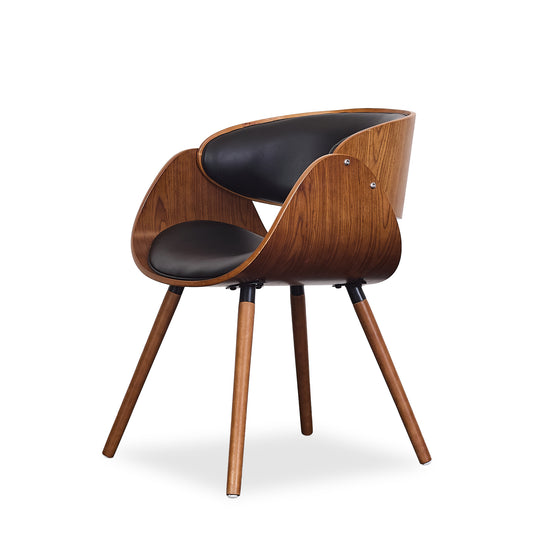 Scooped Arm Side Chair