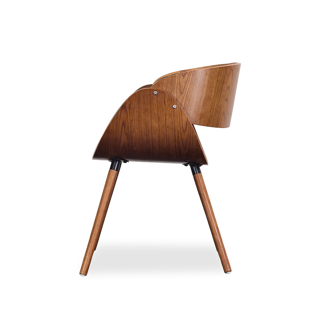 Scooped Arm Side Chair