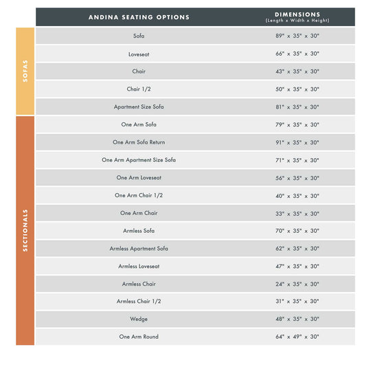 Andina Custom Sofa / Sectional