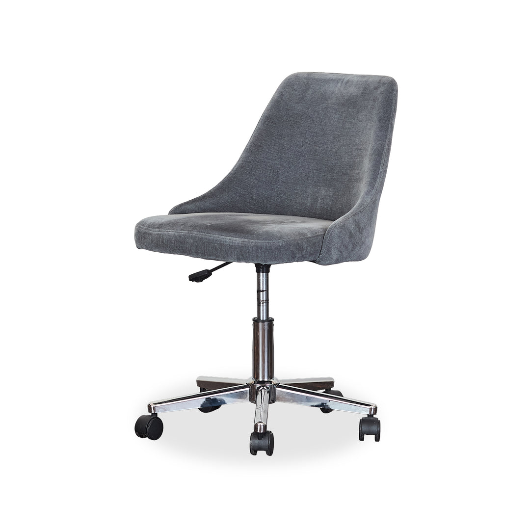 Washed Blue Rolling Chair