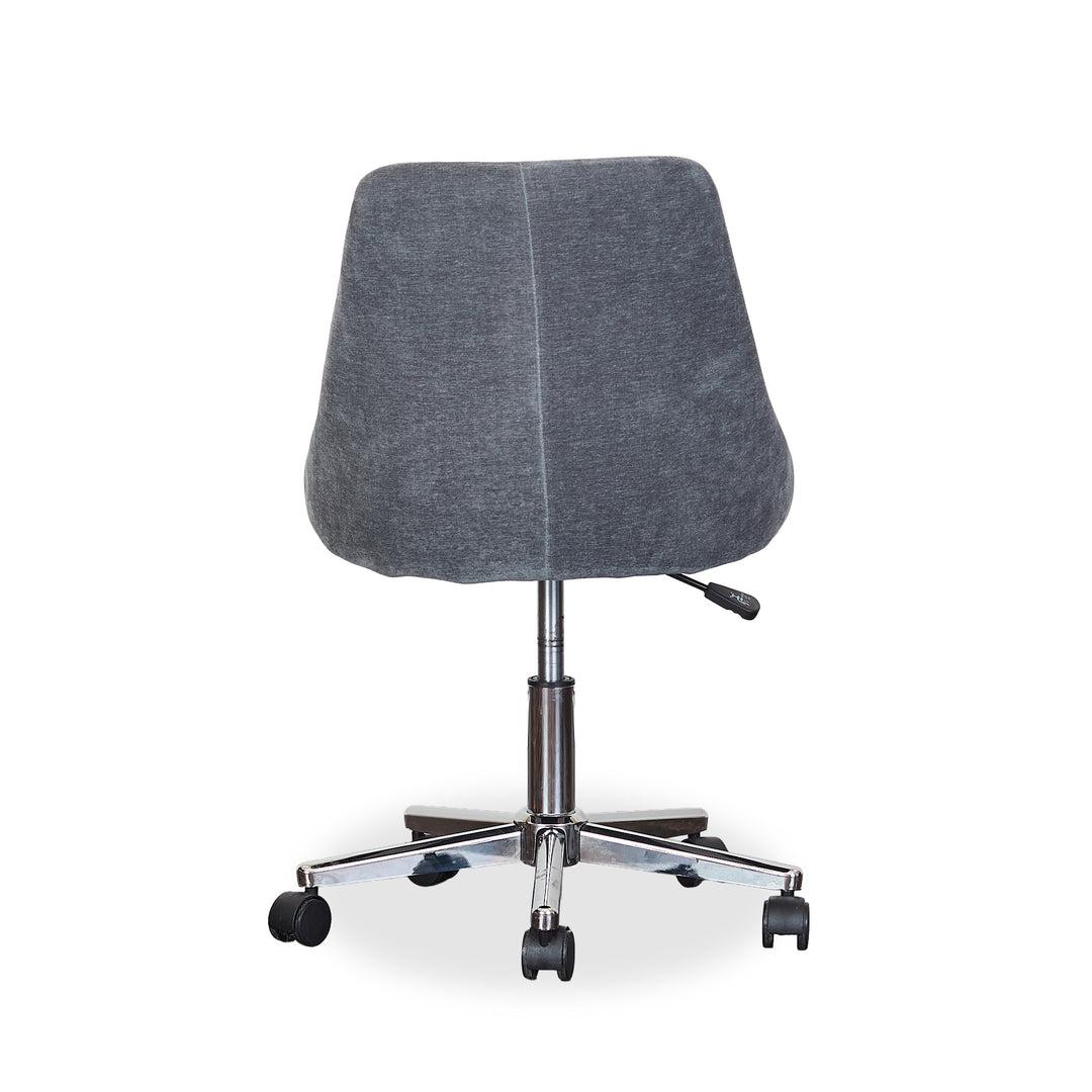 Washed Blue Rolling Chair