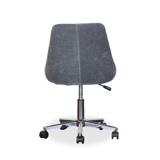 Washed Blue Rolling Chair