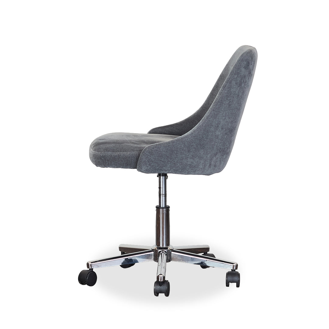 Washed Blue Rolling Chair