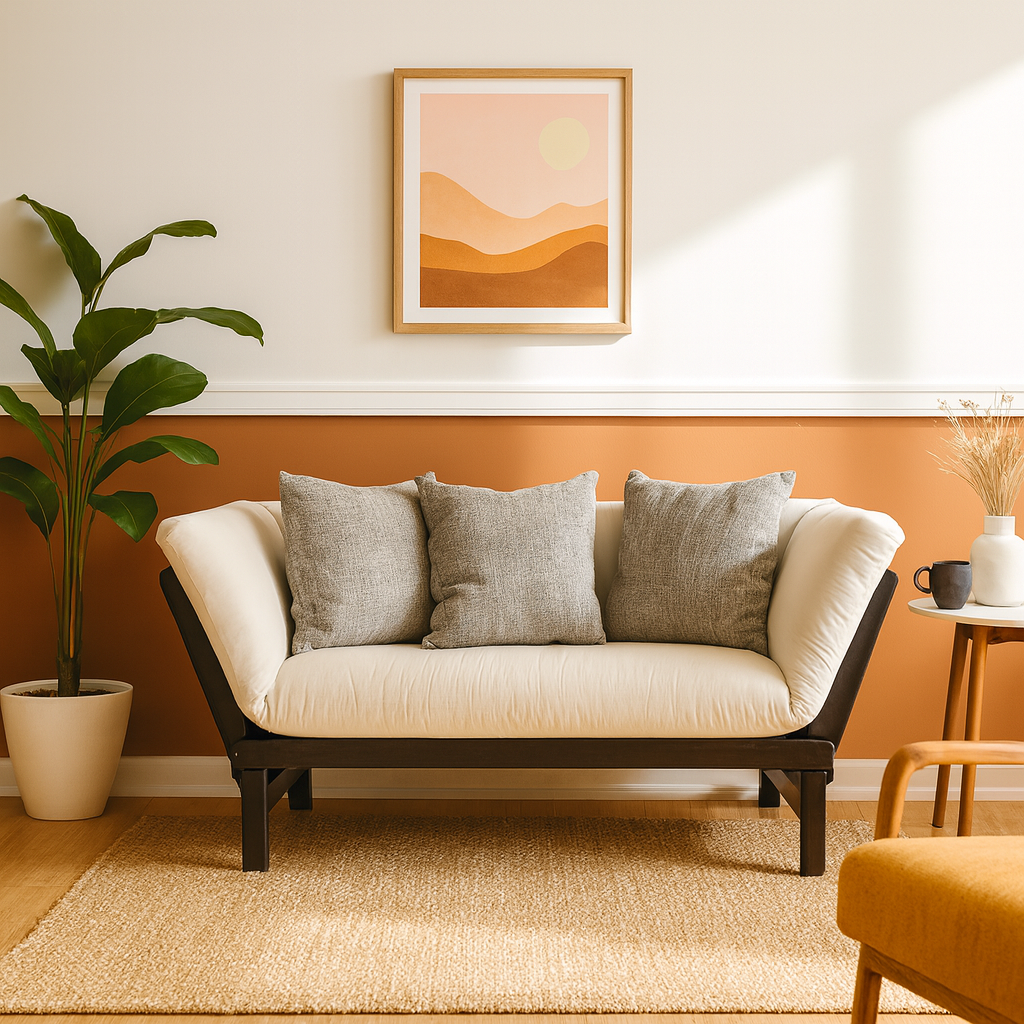 Adjustable Futon w/Pillows
