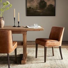 Aria Dining Chair in Sienna Chestnut back view - Whats New Furniture Portland OR