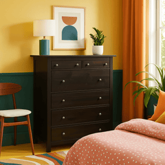 Black Wooden Dresser - Whats New Furniture - Portland, Oregon