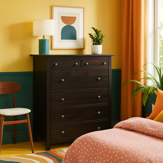 Black Wooden Dresser
