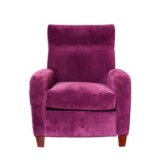 Contemporary Velvet Recliner