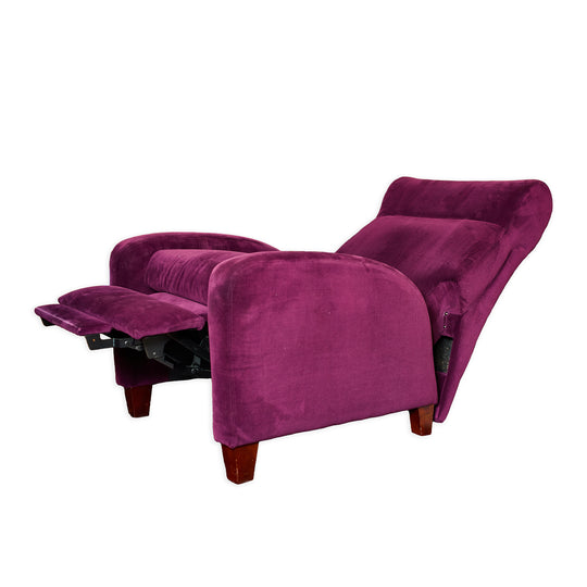Contemporary Velvet Recliner