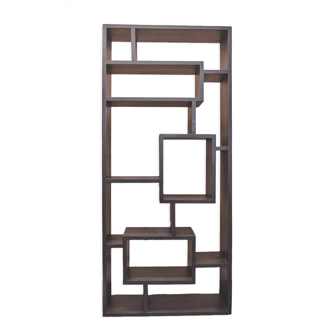 Contemporary Wood Two - Sided Bookcase - Whats New Furniture - Portland, Oregon