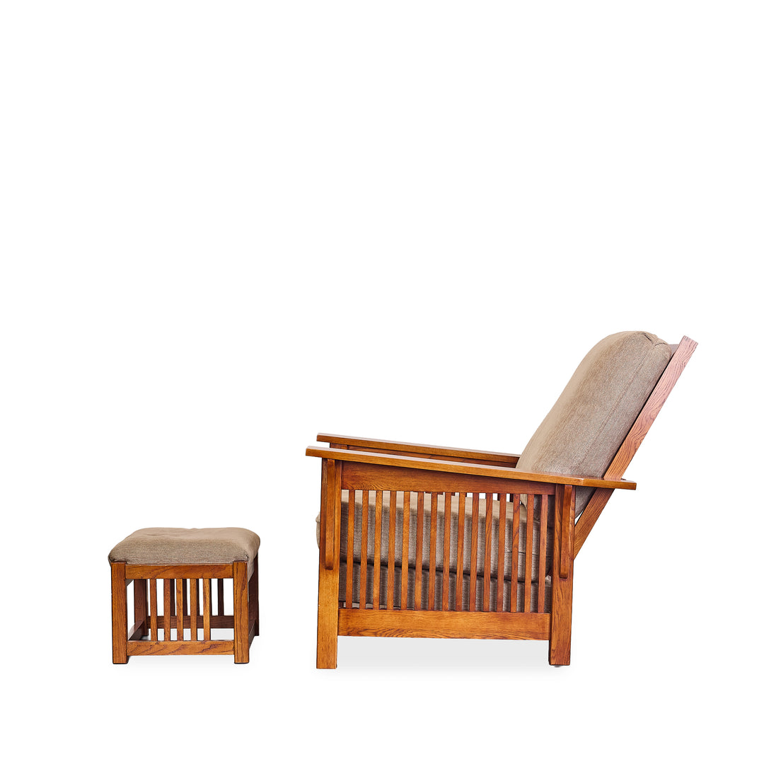 Craftsman style Chair w/ottoman