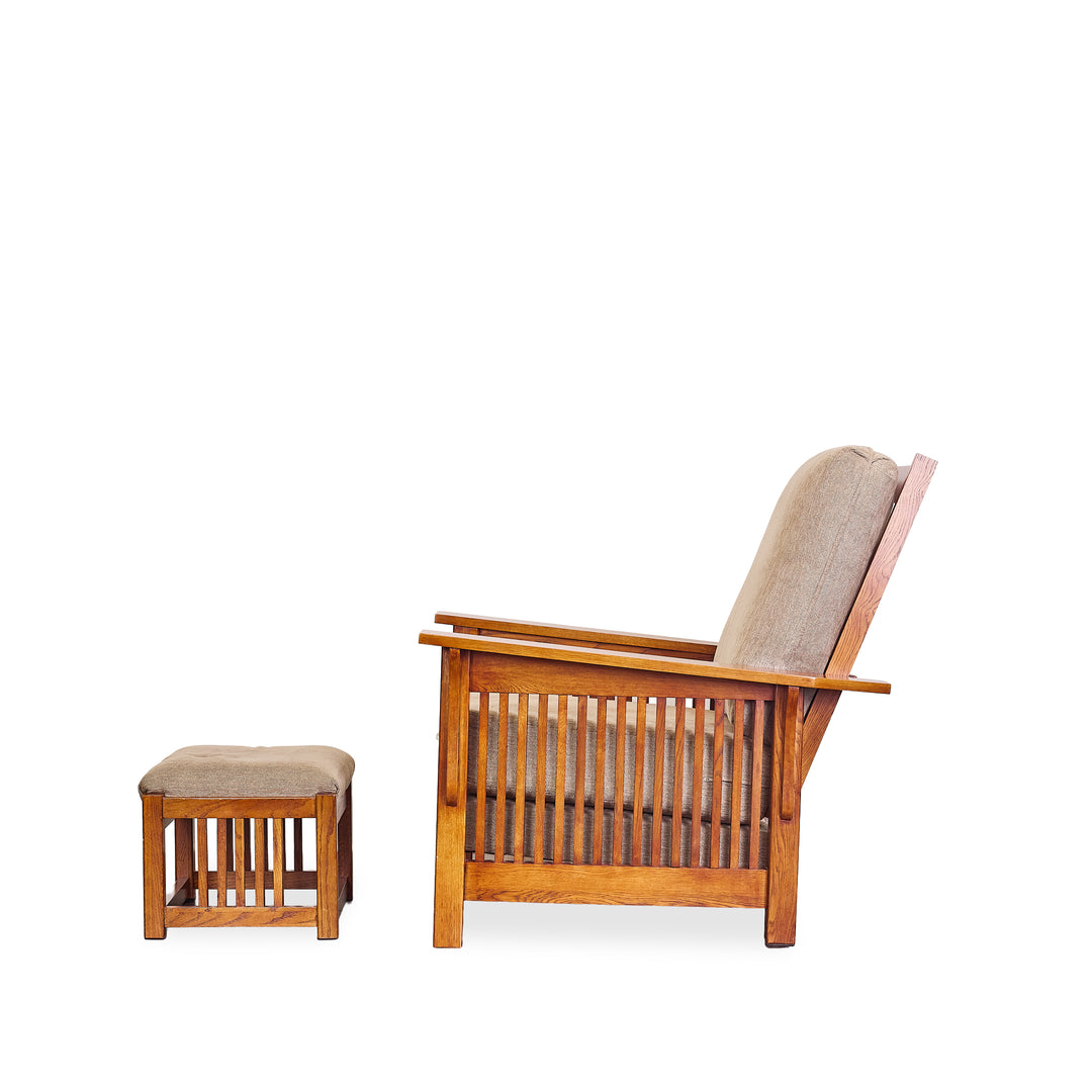 Craftsman style Chair w/ottoman