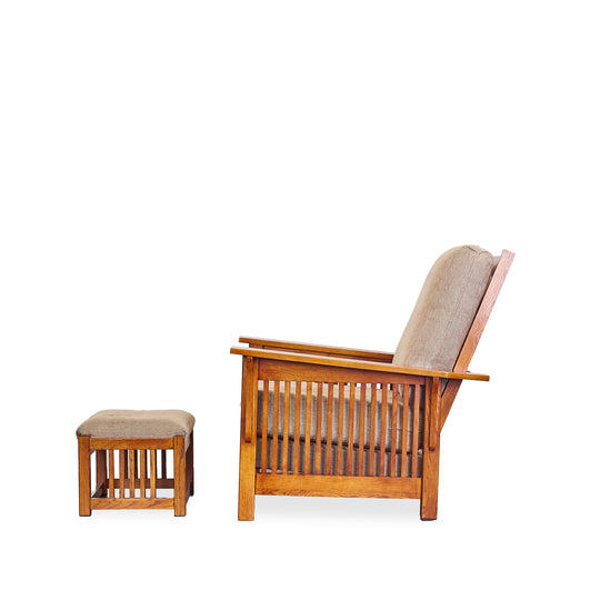 Craftsman style Chair w/ottoman