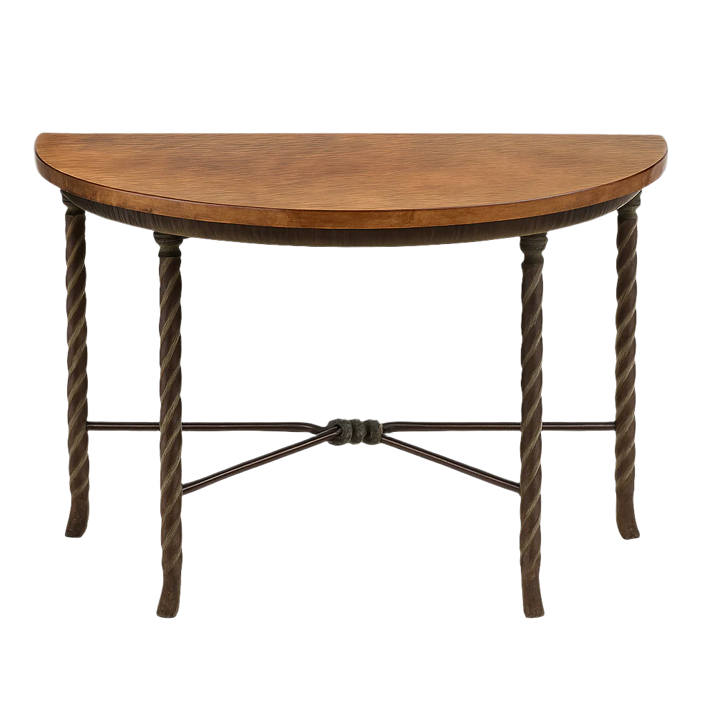 Hammered Copper Console Table
