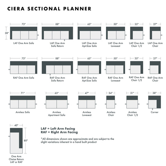 Ciera Custom Sofa / Sectional