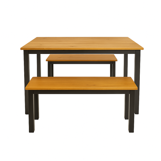 Reclaimed Barn Wood Table w/Benches