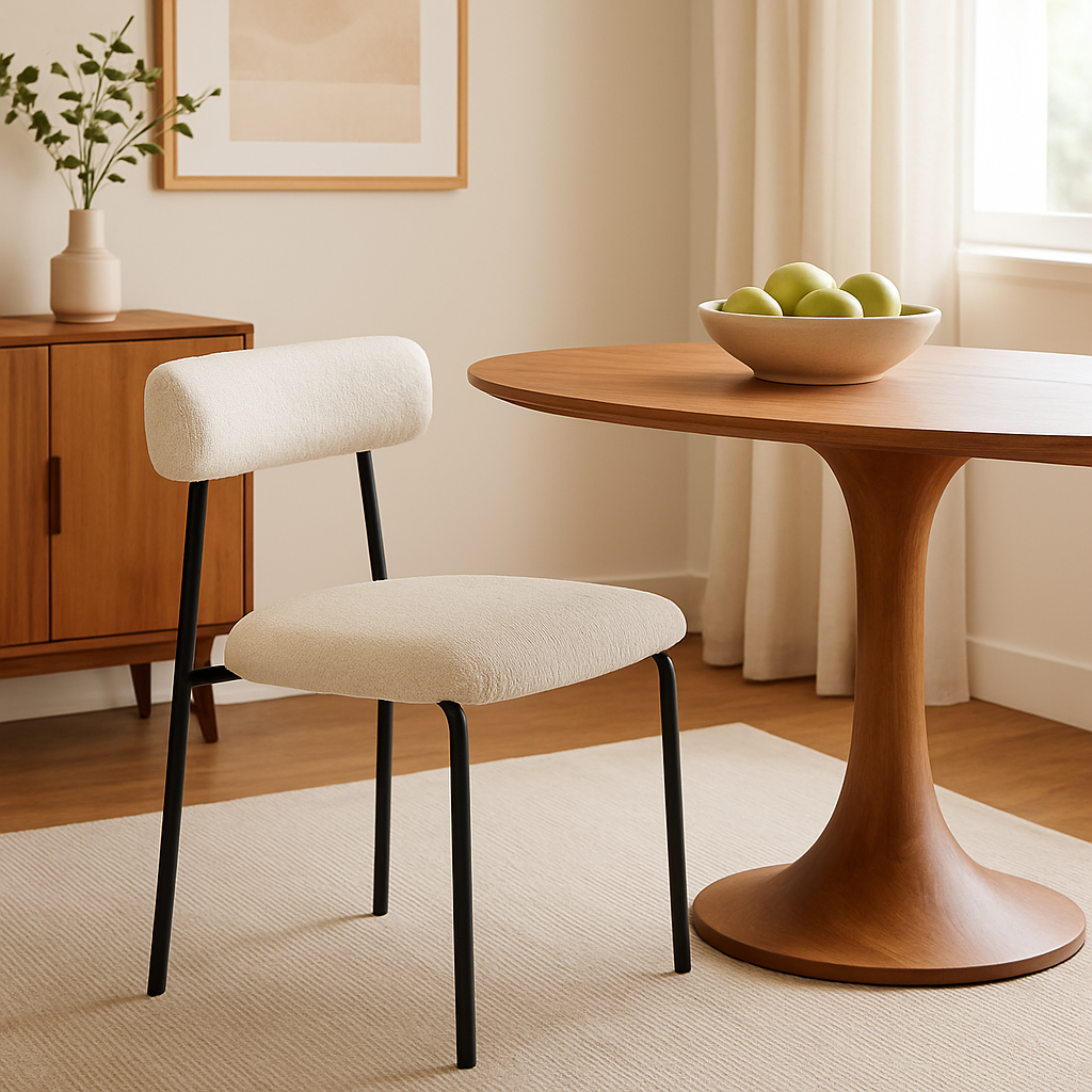 Anzio Boucle Upholstered Dining Side Chair