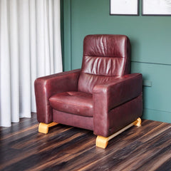 Danish Modern Leather Recliner - Whats New Furniture - Portland, Oregon