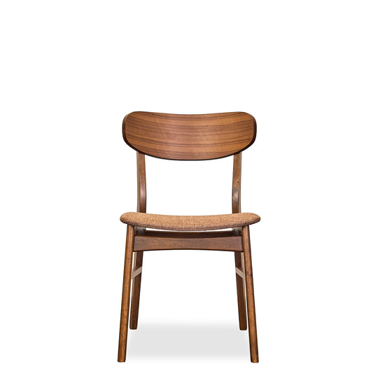 Dortch Dining Side Chair Walnut and Brown