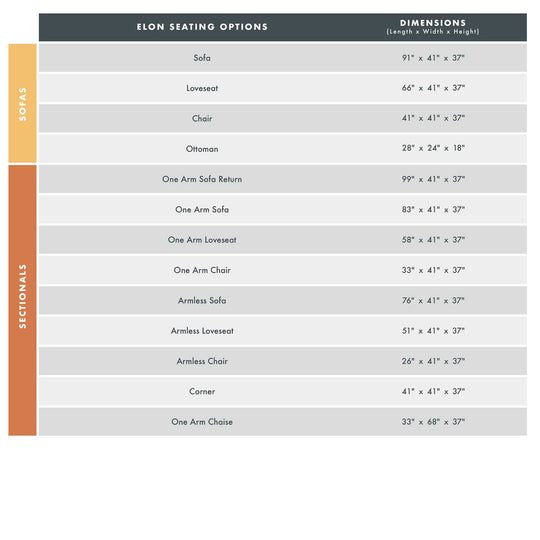 Elon Custom Sofa / Sectional