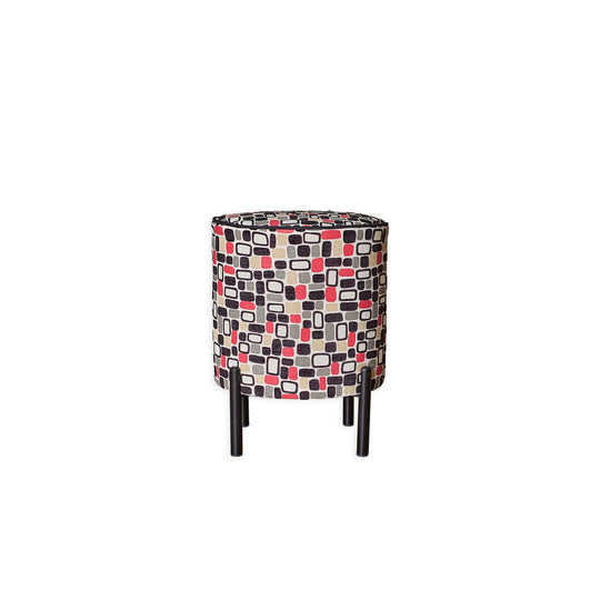 Footstool with New Pendleton Upholstery