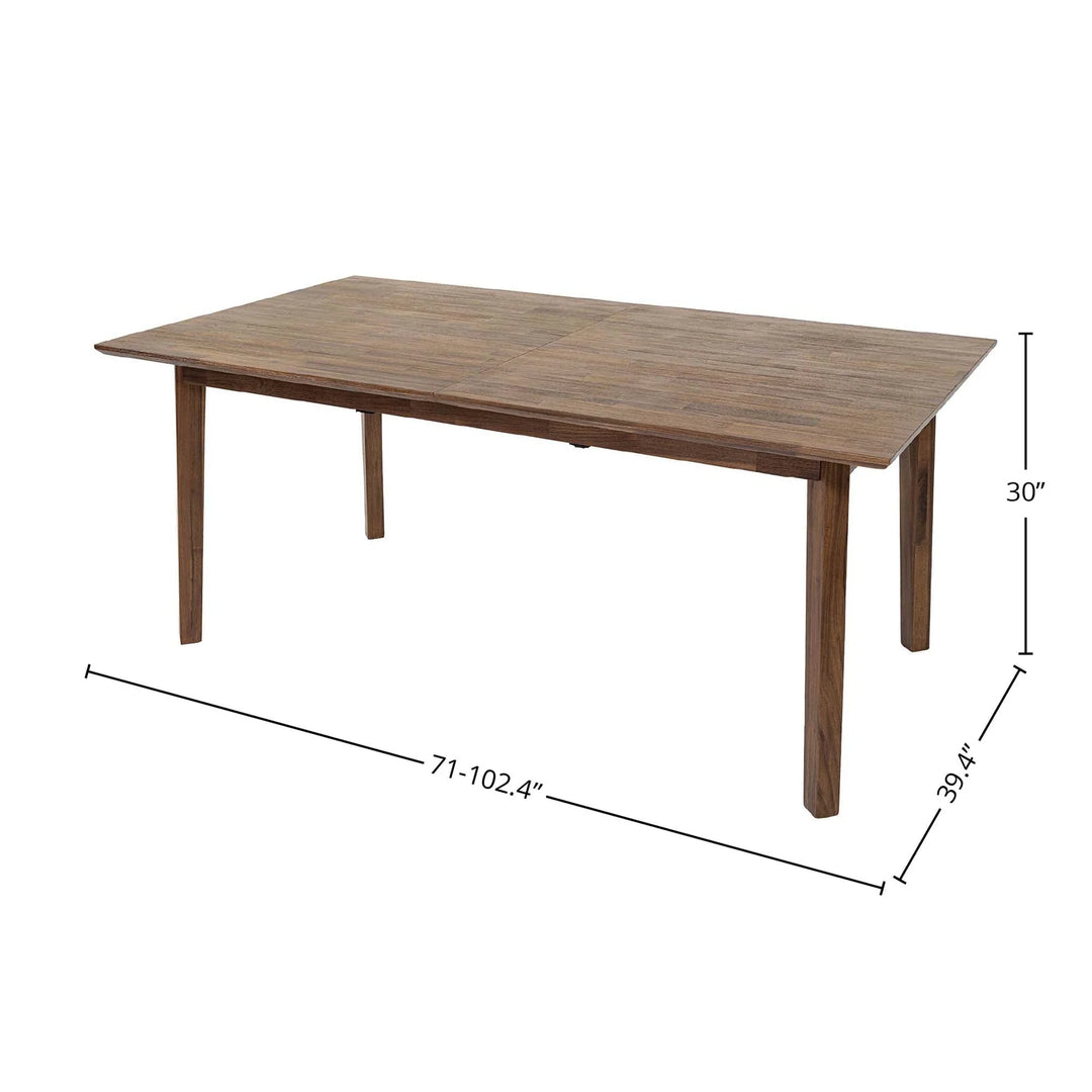 Gia Extension Dining Table 71"/102"