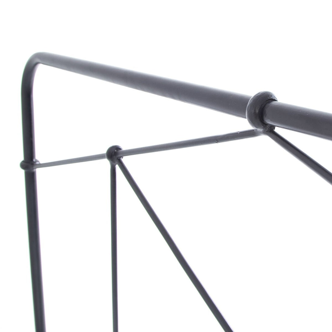 Casey Bed in Sandblasted Vintage Black detail view - Whats New Furniture Portland OR