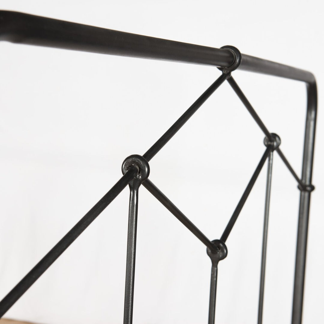 Casey Bed in Sandblasted Vintage Black detail view - Whats New Furniture Portland OR