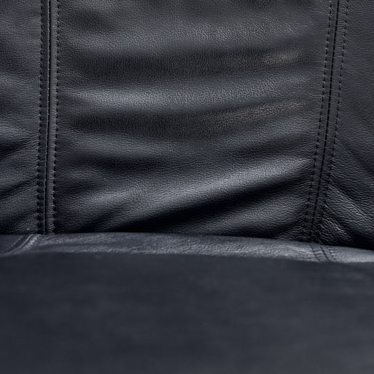 Formed Wood and Leather Chair
